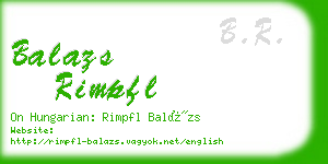 balazs rimpfl business card